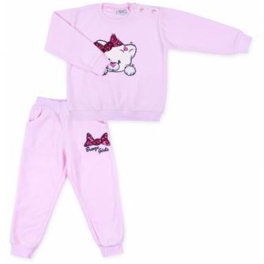 Набор детской одежды Breeze кофта с брюками с котиком и бантиком Фото