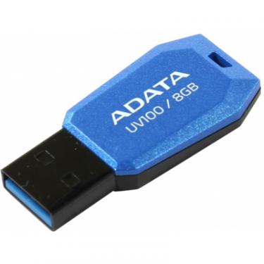 USB флеш накопитель ADATA 8GB DashDrive UV100 Blue USB 2.0 Фото 1