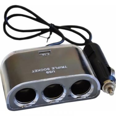 Зарядное устройство Atcom ES-09 (HUB 3*DC12 + 1*USB, 2.1A) Фото