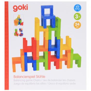 Развивающая игрушка Goki Балансирующие стулья Фото 4