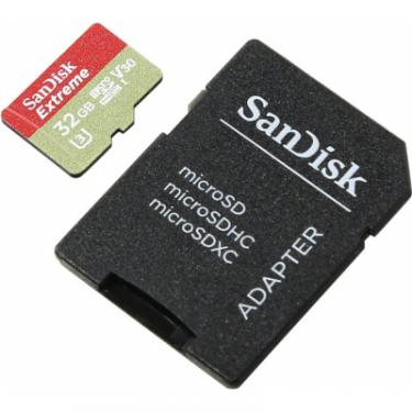 Карта памяти SanDisk 32GB microSD class 10 V30 A1 UHS-I U3 Extreme Acti Фото 1
