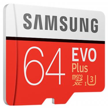 Карта памяти Samsung 64GB microSD class 10 EVO PLUS UHS-I Фото 1