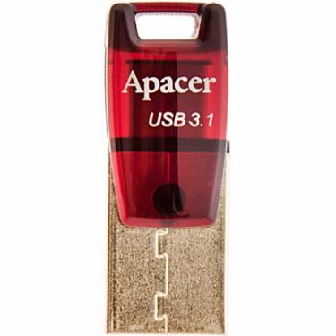 USB флеш накопитель Apacer 16GB AH180 Red USB 3.1 Фото
