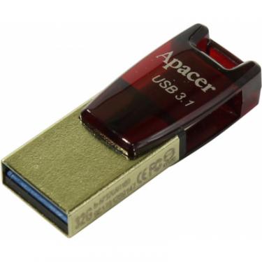 USB флеш накопитель Apacer 16GB AH180 Red USB 3.1 Фото 1