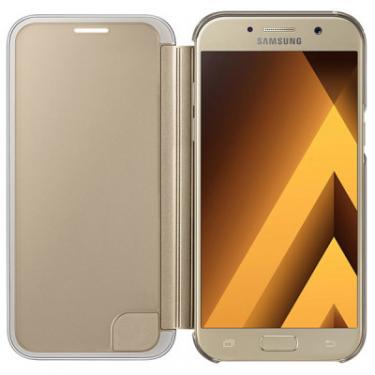 Чехол для мобильного телефона Samsung для A520 - Clear View Cover (Gold) Фото 3