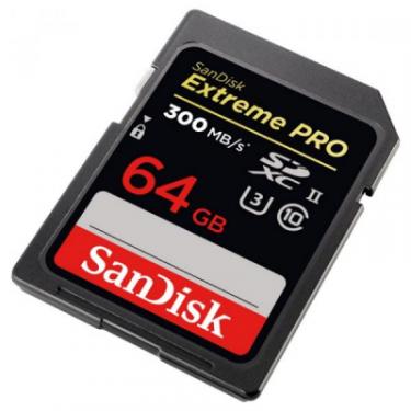 Карта памяти SanDisk 64GB SDXC class 10 UHS-II 4K Extreme Pro Фото 1