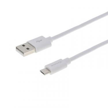 Дата кабель Grand-X USB 2.0 AM to Micro 5P 1.0m White Фото 1