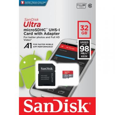 Карта памяти SanDisk 32GB micro-SD class 10 UHS-I Ultra Фото 1