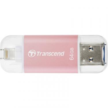 USB флеш накопитель Transcend 64GB JetDrive Go 300 Rose Gold USB 3.1/Lightning Фото