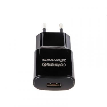 Зарядное устройство Grand-X Quick Charge QС3.0, + cable USB -> Type C 1m Фото 4