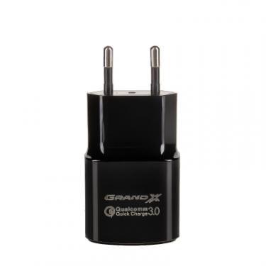 Зарядное устройство Grand-X Quick Charge QС3.0, + cable USB -> Type C 1m Фото 6