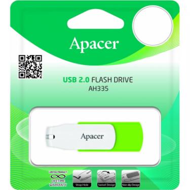 USB флеш накопитель Apacer 8GB AH335 Green USB 2.0 Фото 3