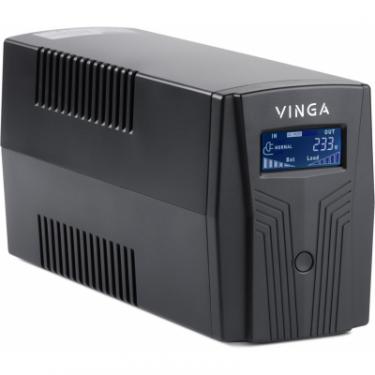 Источник бесперебойного питания Vinga LCD 600VA plastic case with USB Фото 1