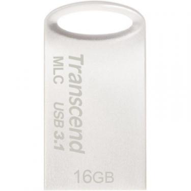 USB флеш накопитель Transcend 16GB JetFlash 720 Silver Plating USB 3.1 Фото