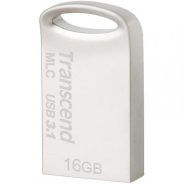 USB флеш накопитель Transcend 16GB JetFlash 720 Silver Plating USB 3.1 Фото 1