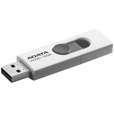 USB флеш накопитель ADATA 32GB UV220 White/Gray USB 2.0 Фото 1