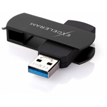 USB флеш накопитель eXceleram 16GB P2 Series Black/Black USB 3.1 Gen 1 Фото 1