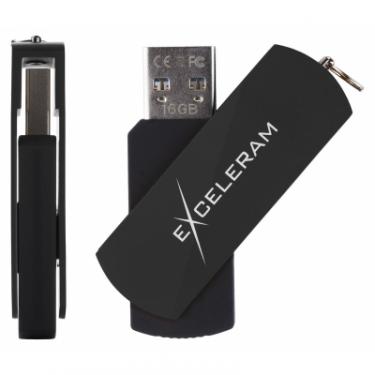 USB флеш накопитель eXceleram 16GB P2 Series Black/Black USB 3.1 Gen 1 Фото 3