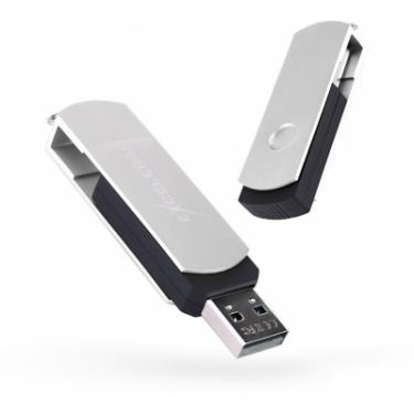 USB флеш накопитель eXceleram 32GB P2 Series Silver/Black USB 2.0 Фото
