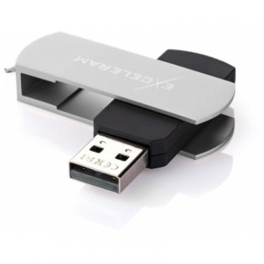 USB флеш накопитель eXceleram 32GB P2 Series Silver/Black USB 2.0 Фото 1