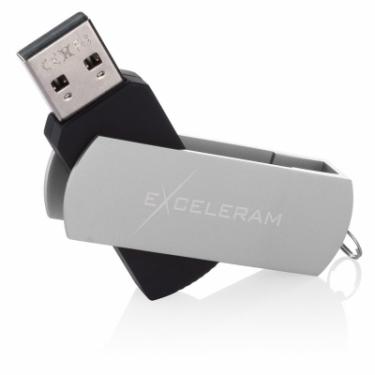 USB флеш накопитель eXceleram 32GB P2 Series Silver/Black USB 2.0 Фото 2