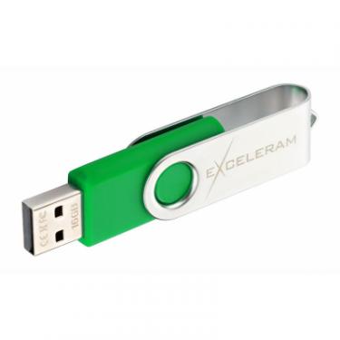 USB флеш накопитель eXceleram 8GB P1 Series Silver/Green USB 2.0 Фото 4