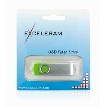 USB флеш накопитель eXceleram 8GB P1 Series Silver/Green USB 2.0 Фото 7