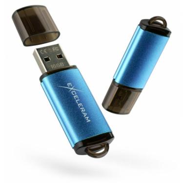 USB флеш накопитель eXceleram 8GB A3 Series Blue USB 2.0 Фото