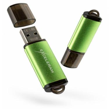 USB флеш накопитель eXceleram 16GB A3 Series Green USB 2.0 Фото