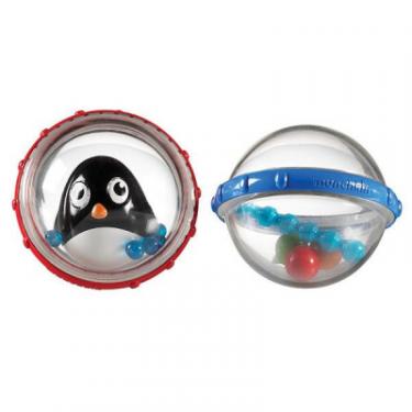 Игрушка для ванной Munchkin Плаваючі бульбашки (пінгвін з червоною кулею) Фото