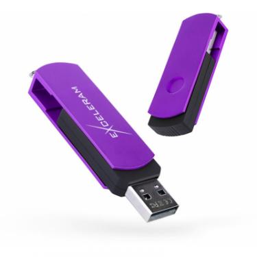 USB флеш накопитель eXceleram 16GB P2 Series Grape/Black USB 2.0 Фото