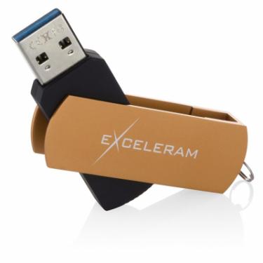 USB флеш накопитель eXceleram 16GB P2 Series Brown/Black USB 3.1 Gen 1 Фото 2