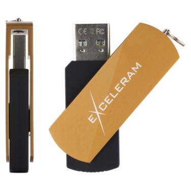 USB флеш накопитель eXceleram 16GB P2 Series Brown/Black USB 3.1 Gen 1 Фото 3
