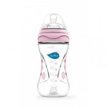 Бутылочка для кормления Nuvita Mimic 250 мл 3м+ антиколиковая, розовая Фото