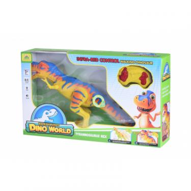 Интерактивная игрушка Same Toy Динозавр Dino World желтый со светом и звуком зеле Фото