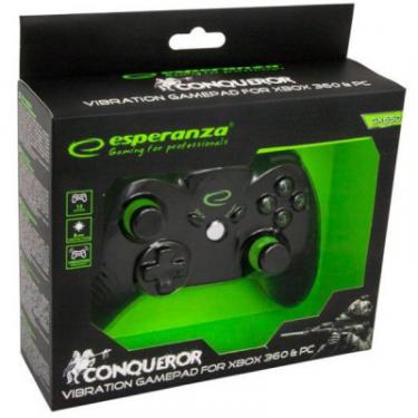 Геймпад Esperanza Conqueror PC/Xbox 360 Black Фото 5