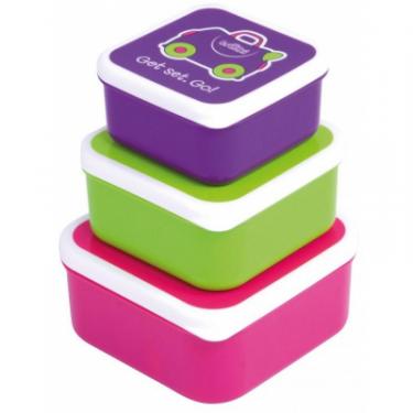 Контейнер для хранения продуктов Trunki Набор (малиновый, салатовый, фиолетовый) Фото