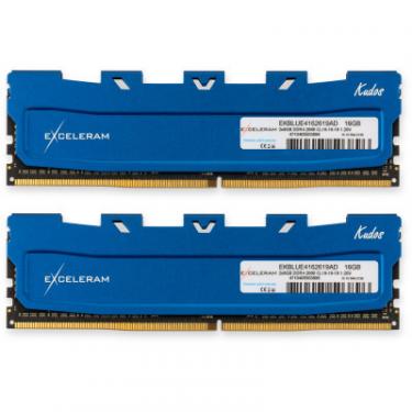 Модуль памяти для компьютера eXceleram DDR4 16GB (2x8GB) 2666 MHz Kudos Blue Фото