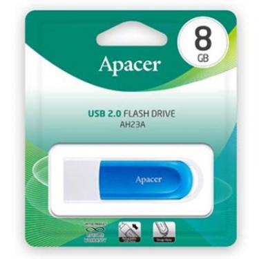 USB флеш накопитель Apacer 8GB AH23A White USB 2.0 Фото 5