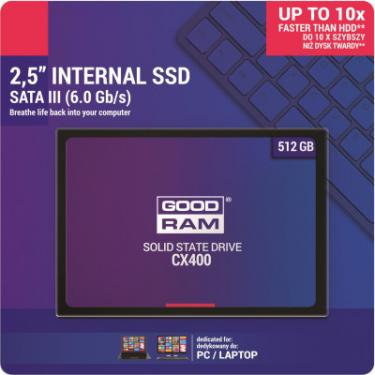 Накопитель SSD Goodram 2.5" 512GB Фото 4