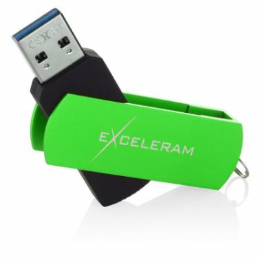 USB флеш накопитель eXceleram 128GB P2 Series Green/Black USB 3.1 Gen 1 Фото 2