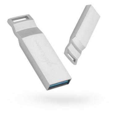 USB флеш накопитель eXceleram 128GB U2 Series Silver USB 3.1 Gen 1 Фото
