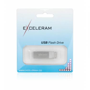 USB флеш накопитель eXceleram 128GB U2 Series Silver USB 3.1 Gen 1 Фото 5
