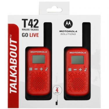 Портативная рация Motorola TALKABOUT T42 Red Twin Pack Фото 11