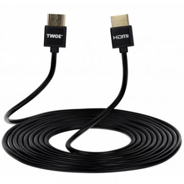Кабель мультимедийный 2E HDMI to HDMI 3.0m 2.0 Slim black Фото