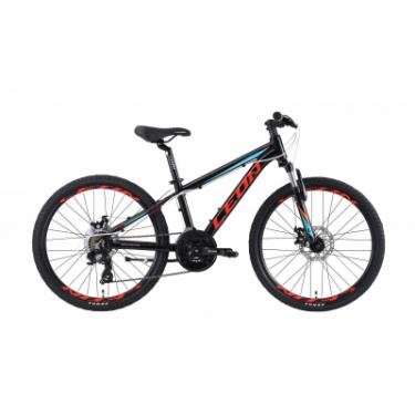 Велосипед Leon 24" JUNIOR Vbr рама-12,5" 2019 черно-красный с син Фото