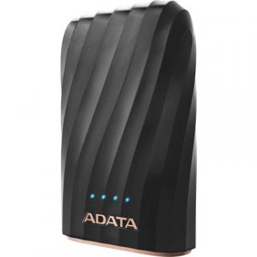 Батарея универсальная ADATA P1050C Black (10050mAh, out 2*5V*2,4A max, cable U Фото 2