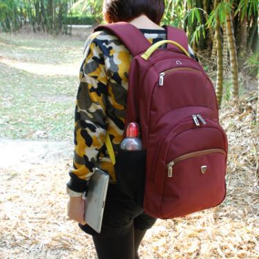 Рюкзак для ноутбука Sumdex 16" PON-391 burgundy-yellow Фото 3
