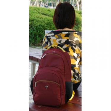 Рюкзак для ноутбука Sumdex 16" PON-391 burgundy-yellow Фото 4