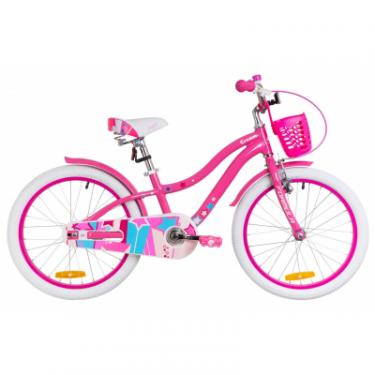 Детский велосипед Formula 18" CREAM рама-9,5" 2019 бело-розовый с корзиной Фото